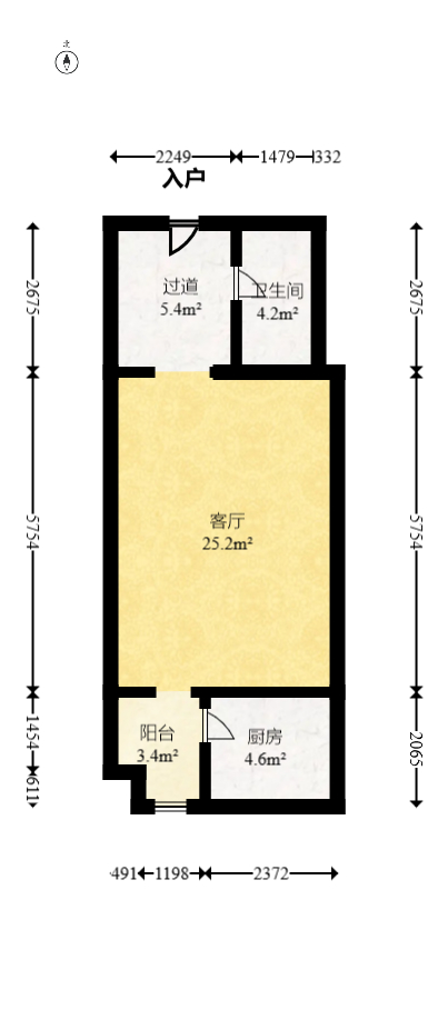 怡海星城  0室0厅0卫   20.00万室内图1