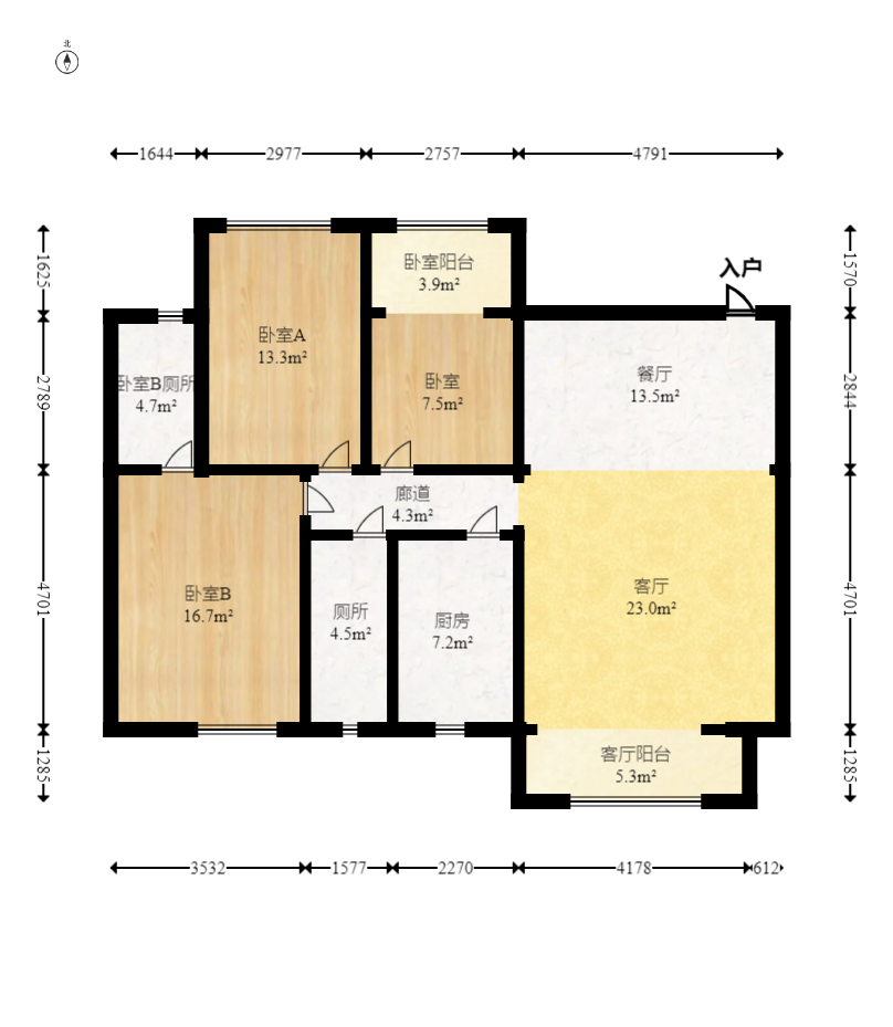 麓山才苑  3室2廳2衛(wèi)    149.0萬室內(nèi)圖1