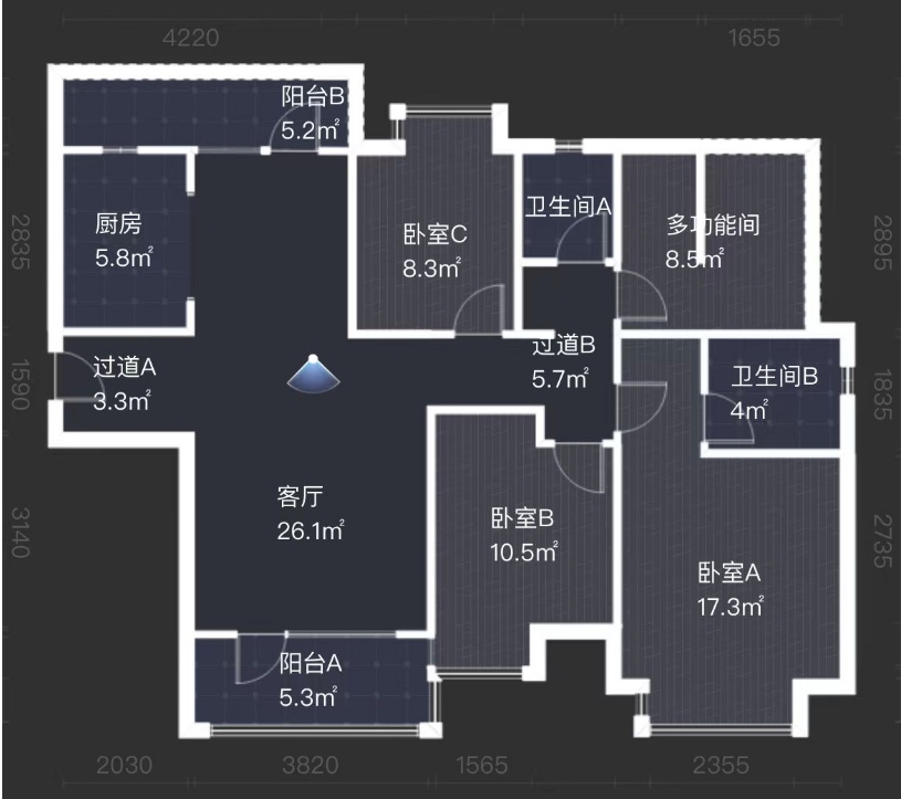 当代尚品苑 4室2厅2卫 56.0万 当代尚品苑 4室2厅2卫 56.0万室内图