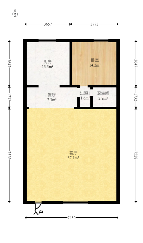 龙湖璟宸原著（龙湖紫宸）  5室2厅4卫   350.00万室内图1