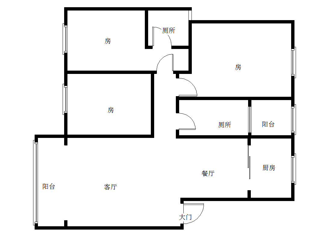 城南公馆  3室2厅2卫   52.80万室内图