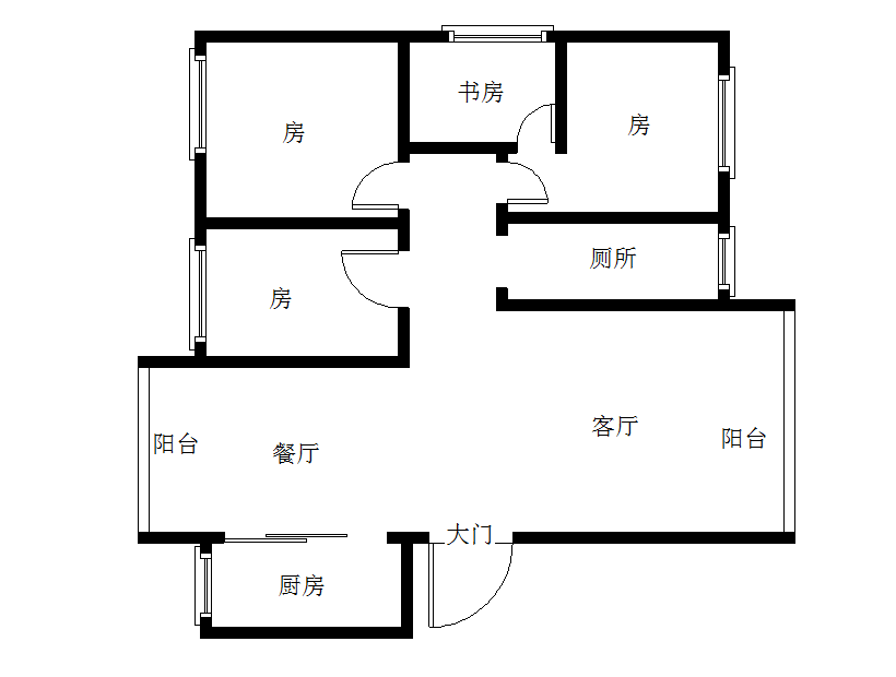 金城尚品  3室2厅2卫   72.80万室内图