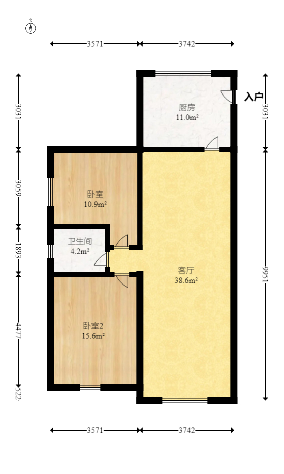 华天LOHO小镇  2室2厅1卫    42.0万 华天LOHO小镇  2室2厅1卫    42.0万户型图