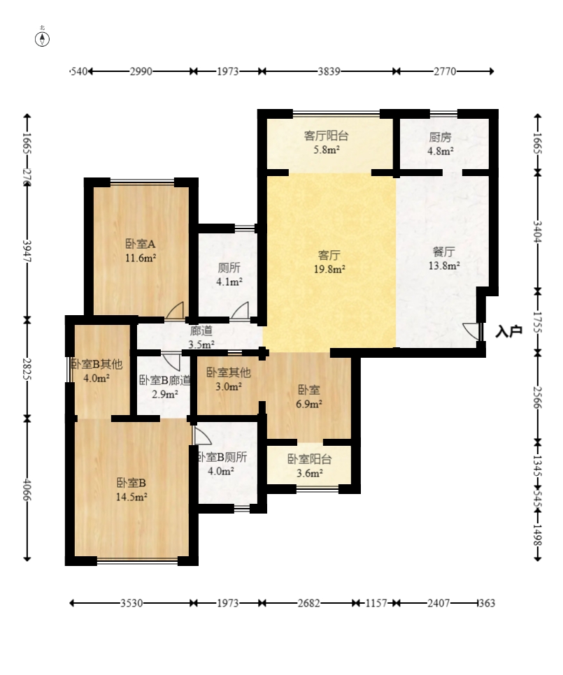 洋湖18克拉(旷远洋湖18克拉)  4室2厅2卫    160.0万 洋湖18克拉(旷远洋湖18克拉)  4室2厅2卫    160.0万户型图