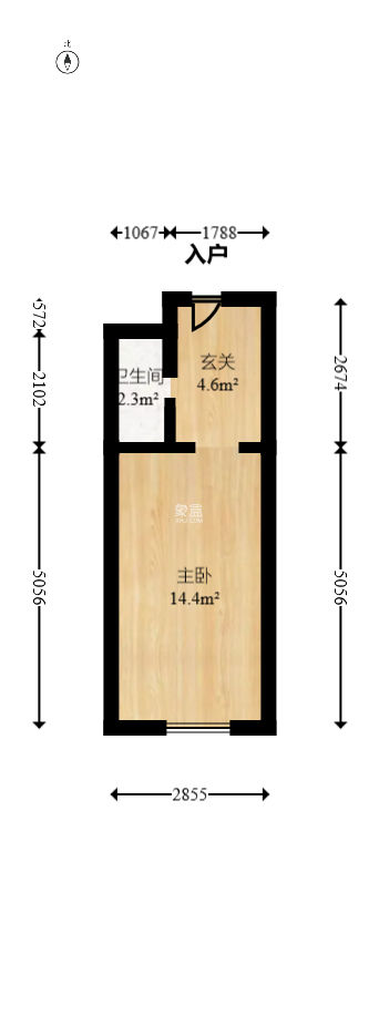 保利天禧EF区  1室1厅1卫   45.00万