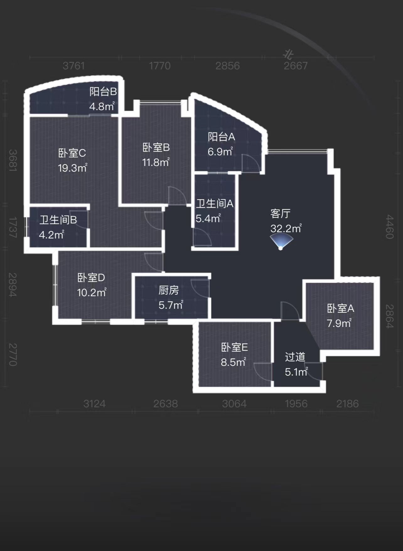 大江观邸-富基花园  5室2厅2卫   66.80万