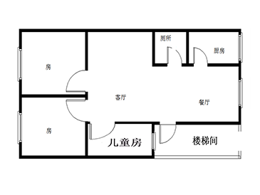 烟花市场二期  3室2厅1卫   40.80万室内图