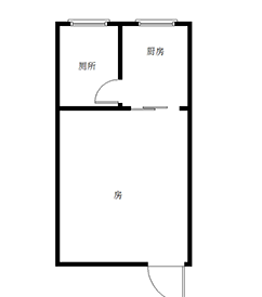 春天国际  1室1厅1卫   43.00万室内图