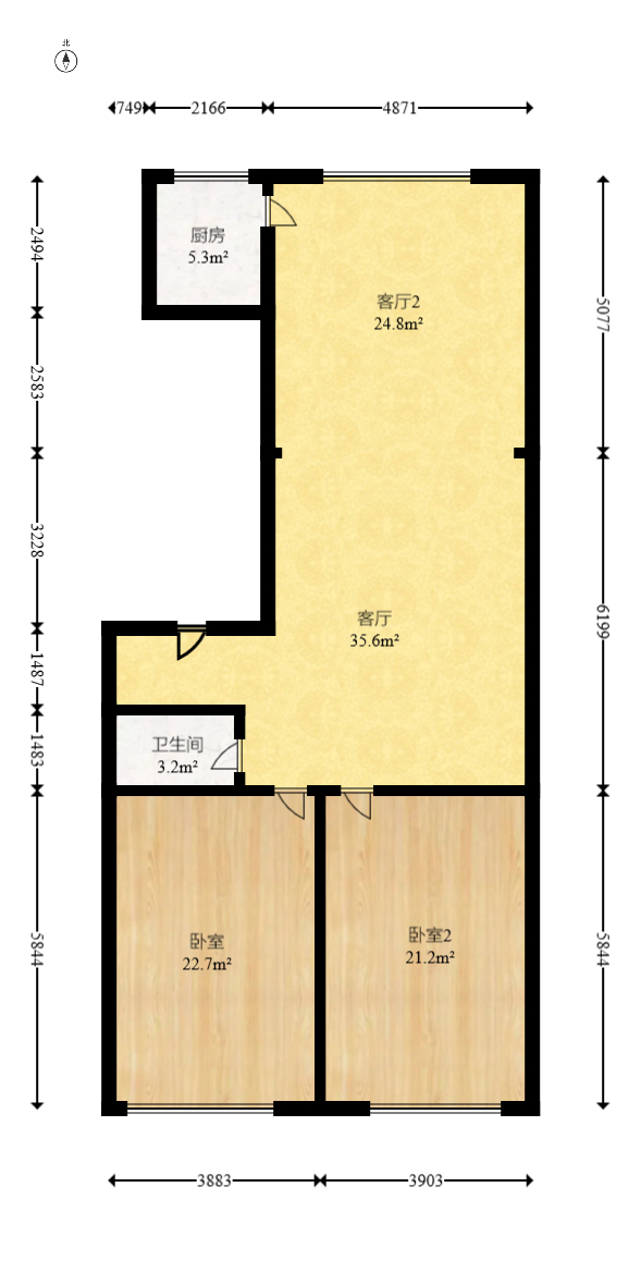 星沙国际物流园/泉星社区 3室2厅2卫 35.0万 星沙国际物流园/泉星社区 3室2厅2卫 35.0万户型图