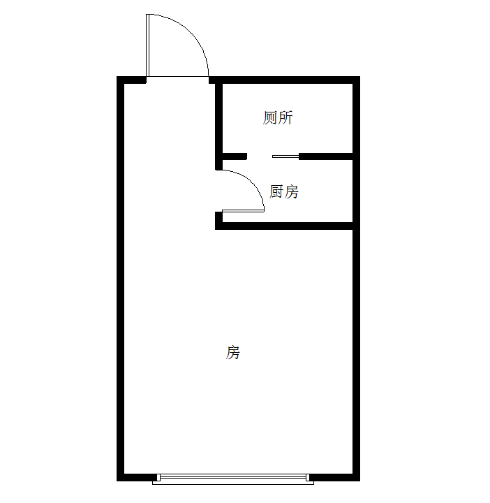 嘉茂银座  1室1厅1卫   33.80万室内图