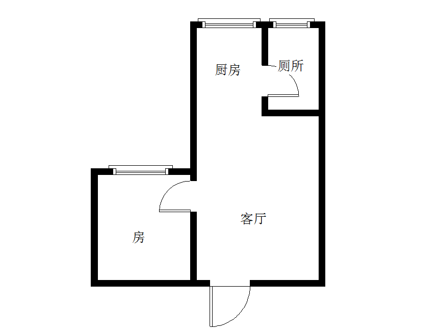 春天国际  1室1厅1卫   35.80万室内图