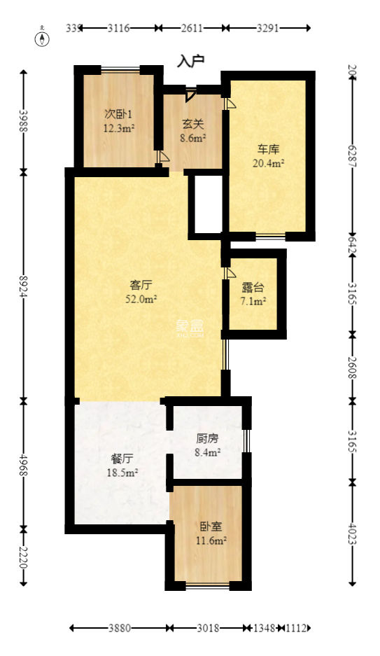 青竹湖畔  5室3厅3卫   345.00万