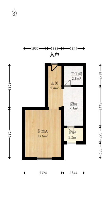 中建芙蓉工社  1室1厅1卫   27.60万室内图1
