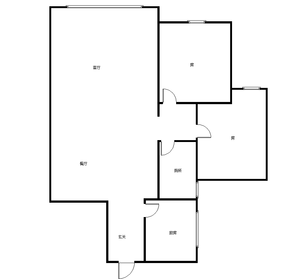 青云公馆  2室2厅1卫   67.80万室内图1