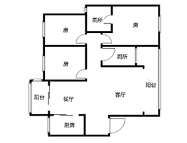 立三名邸  3室2厅2卫   57.80万室内图