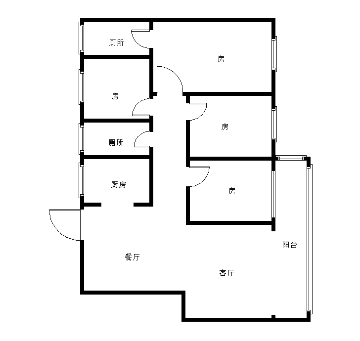 碧桂园醴陵府  4室3厅3卫   168.00万室内图