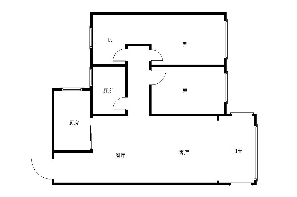 文苑小区  3室1厅1卫   72.00万室内图