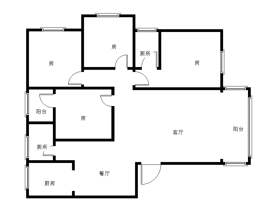 东郡岚苑  4室2厅2卫   76.80万室内图