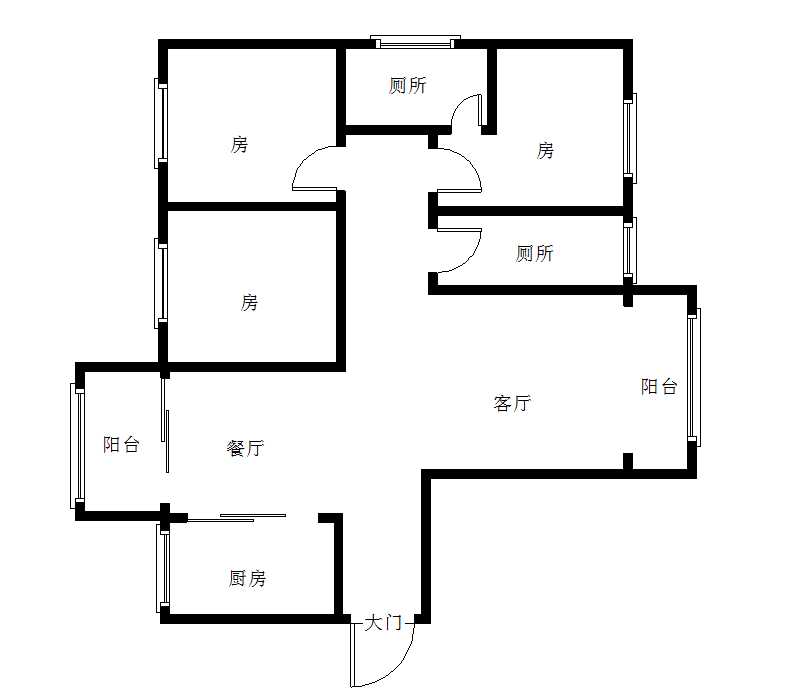 玉瓷俪景  3室2厅2卫   55.80万室内图