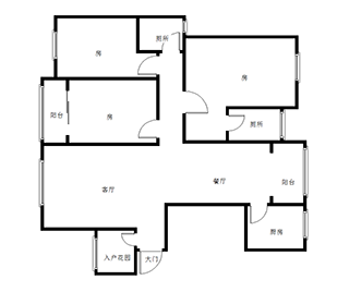 东郡岚苑  3室2厅2卫   77.50万室内图