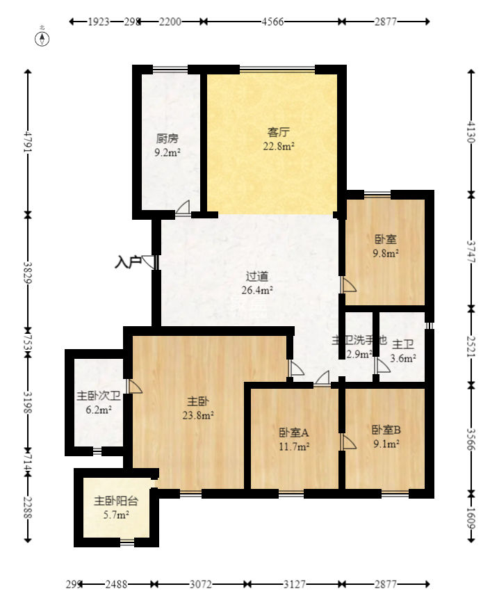 陽光麗景 4室2廳2衛 89.99萬