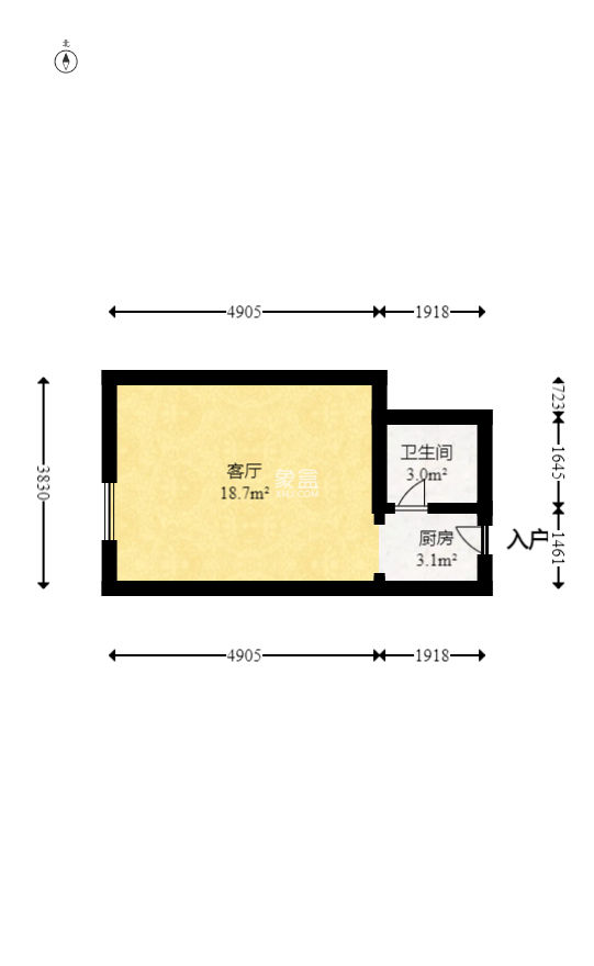 MOMA当代广场  1室1厅1卫   28.00万