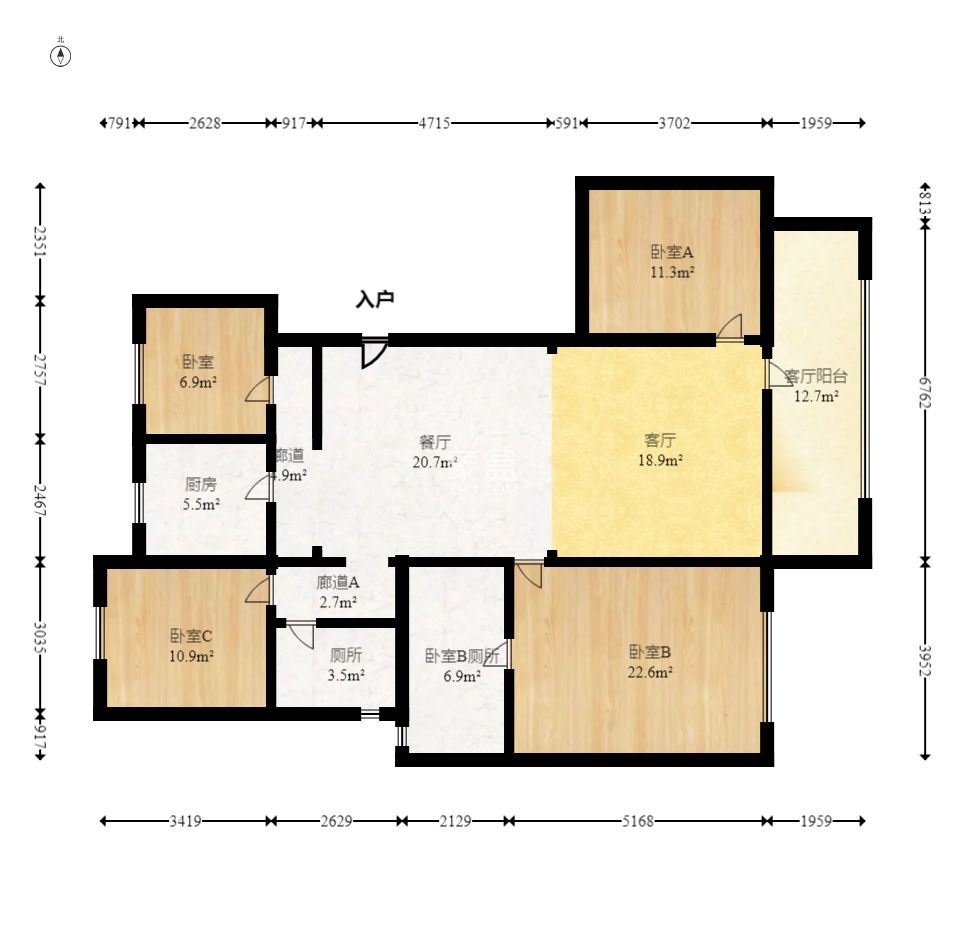 建发电建江山悦  4室2厅2卫   286.00万