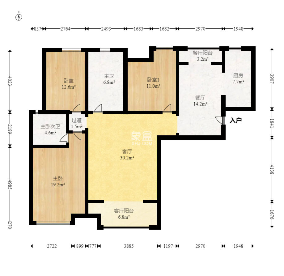 三一街区  3室2厅1卫    75.0万