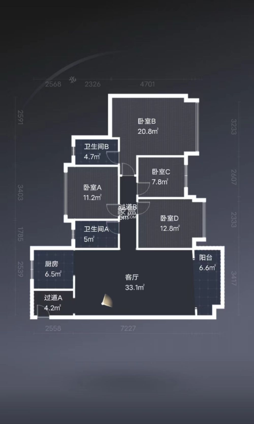 奥园广场  4室2厅2卫   96.80万