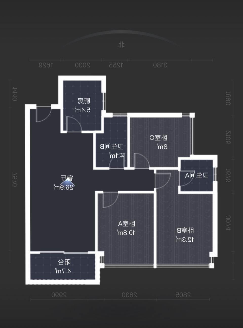 经世龙城  3室2厅1卫   56.80万