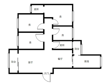 台北城  4室2厅2卫   79.00万室内图