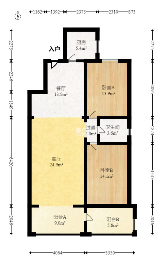 学宫街散盘  2室2厅1卫   66.00万