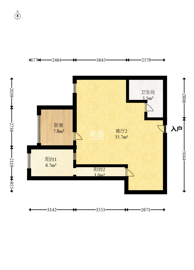 才子嘉都  1室1厅1卫   45.00万