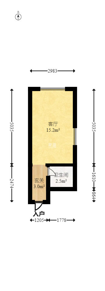 欧亚达国际广场  1室1厅1卫   23.00万