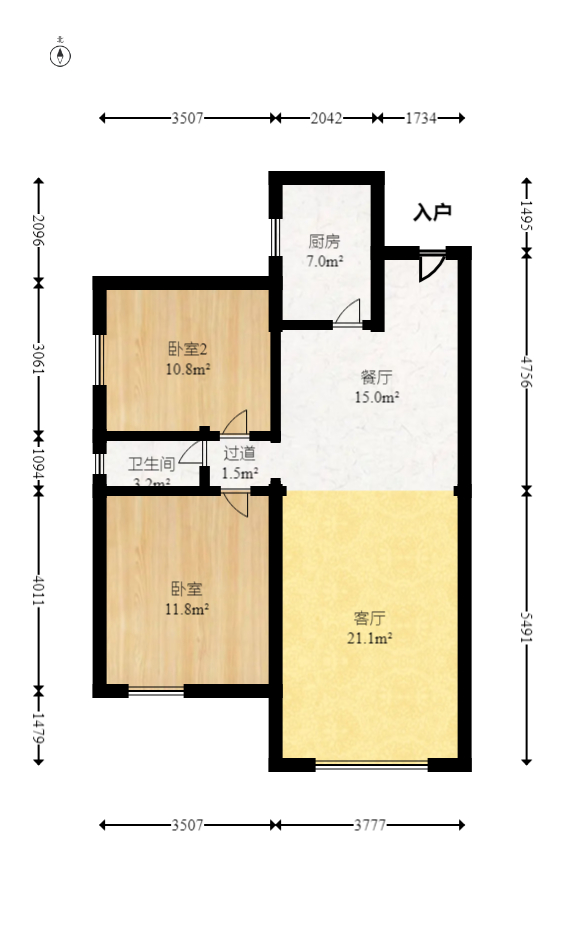 华龙家园(和泰家园) 0室0厅0卫 77.8万 华龙家园(和泰家园) 0室0厅0卫 77.8万户型图