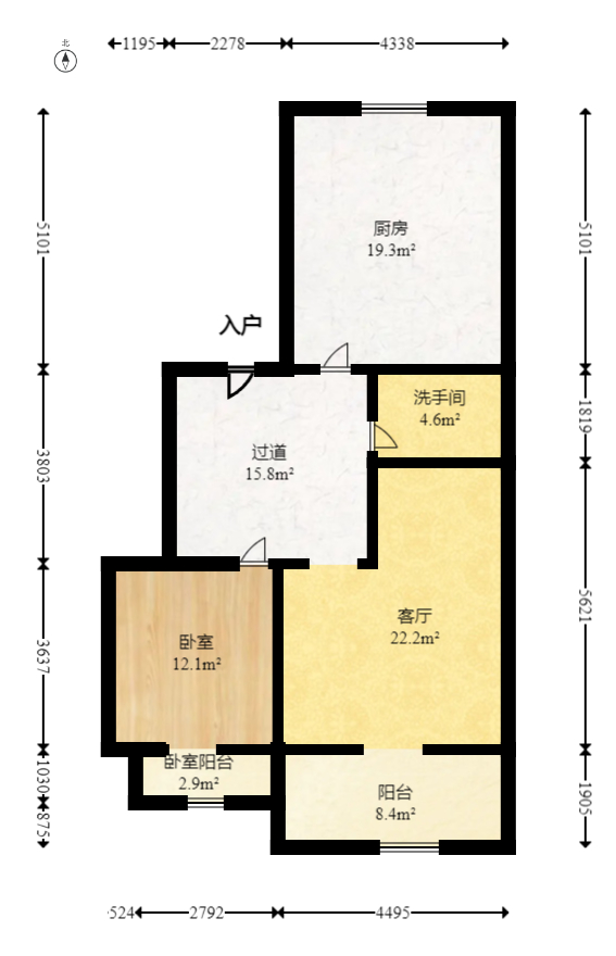 湾田望江府  4室2厅2卫   150.00万室内图1