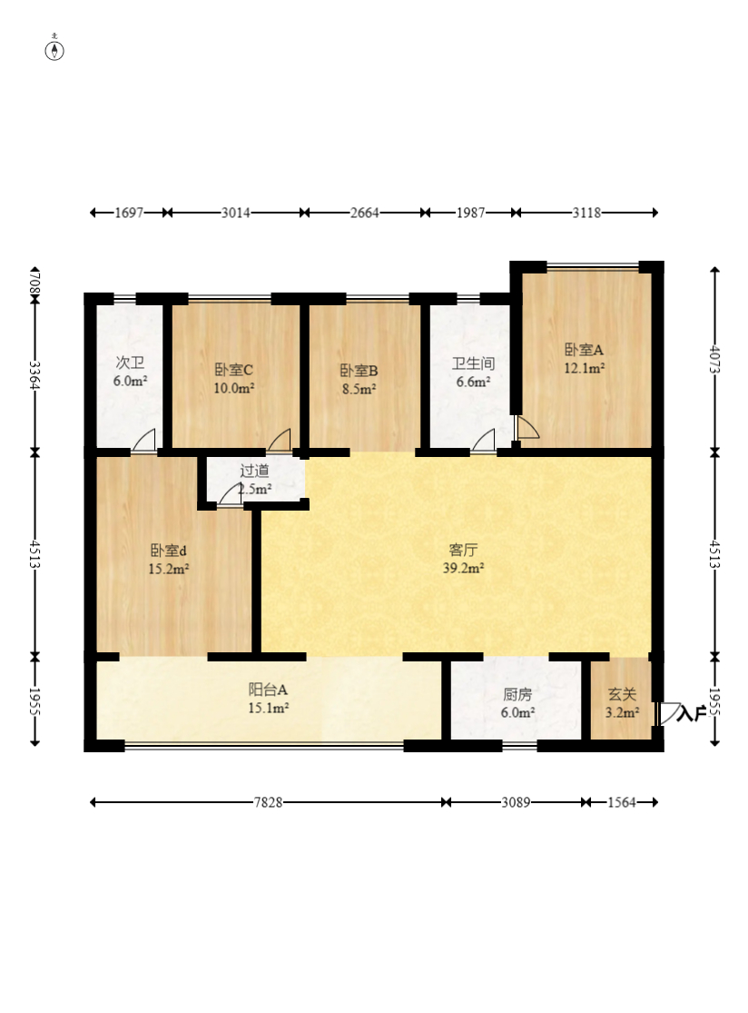 阳光城尚东湾蓝莓苑  4室2厅2卫    130.0万 阳光城尚东湾蓝莓苑  4室2厅2卫    130.0万户型图
