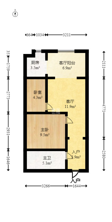 明城公寓  2室1厅1卫   48.00万