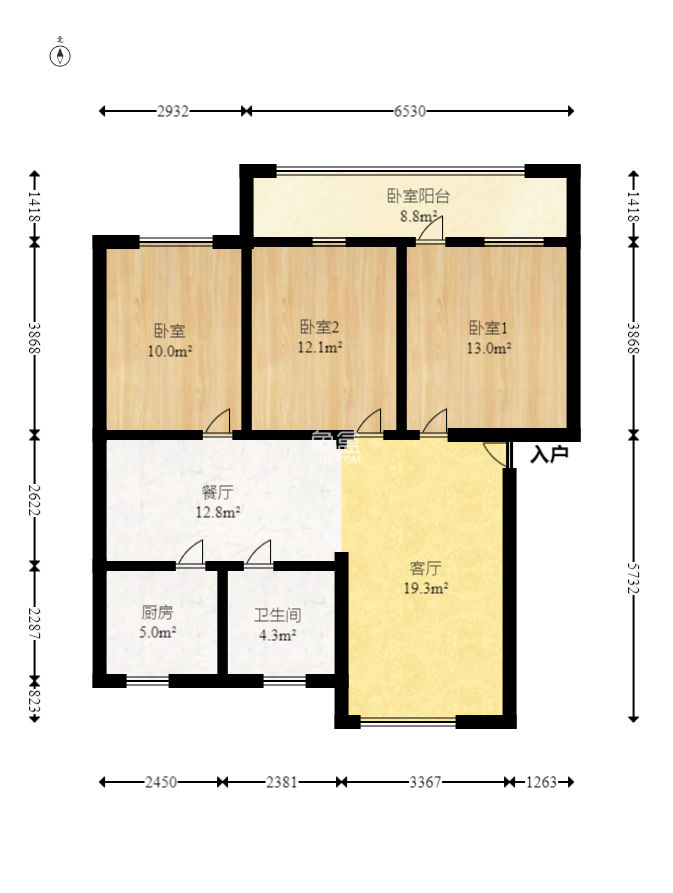 芙蓉区教师村  3室2厅1卫   45.00万