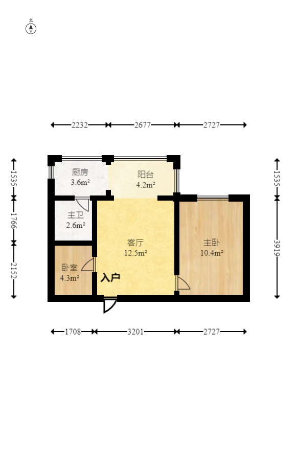 花样年华  1室1厅1卫    32.0万 花样年华  1室1厅1卫    32.0万户型图
