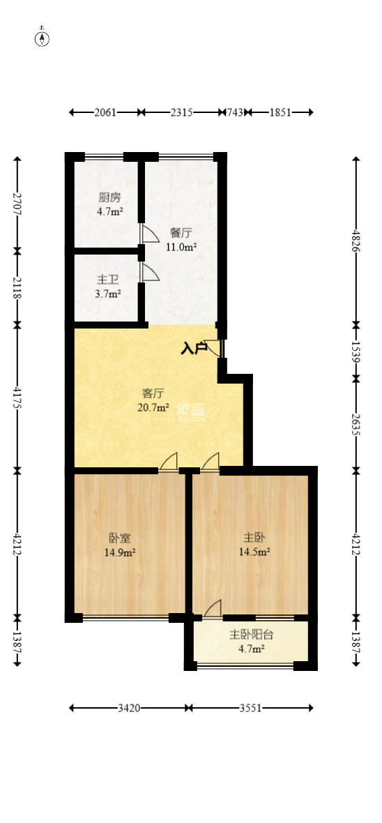 中南汽车世界  2室1厅1卫   35.00万