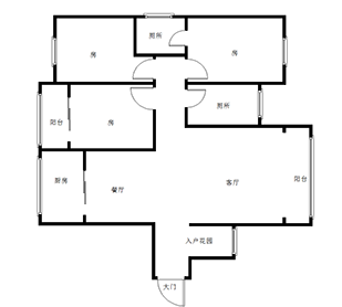 荟萃白鹤名园  3室2厅2卫   65.00万室内图