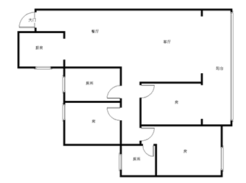建宸贰号公馆  3室2厅2卫   58.80万室内图