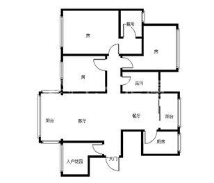 国瓷新城  4室2厅2卫   89.80万室内图