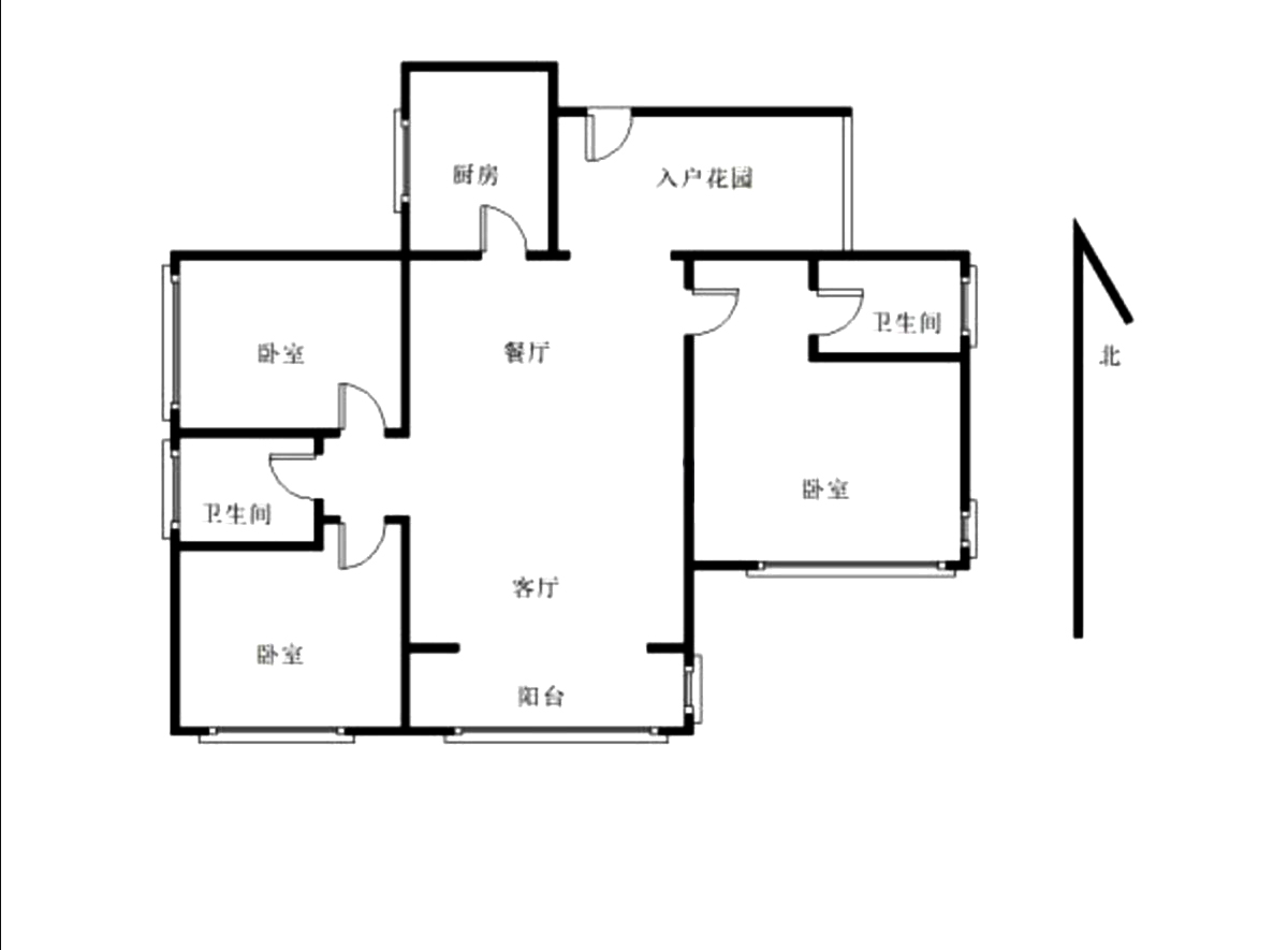 邦和东郡  3室2厅1卫   76.80万室内图