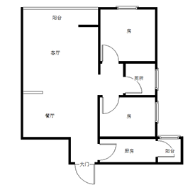 东城壹品  2室2厅1卫   49.80万室内图