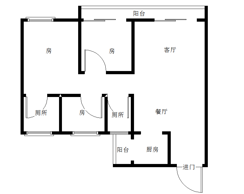 金东陶子湖  3室2厅2卫   83.90万室内图