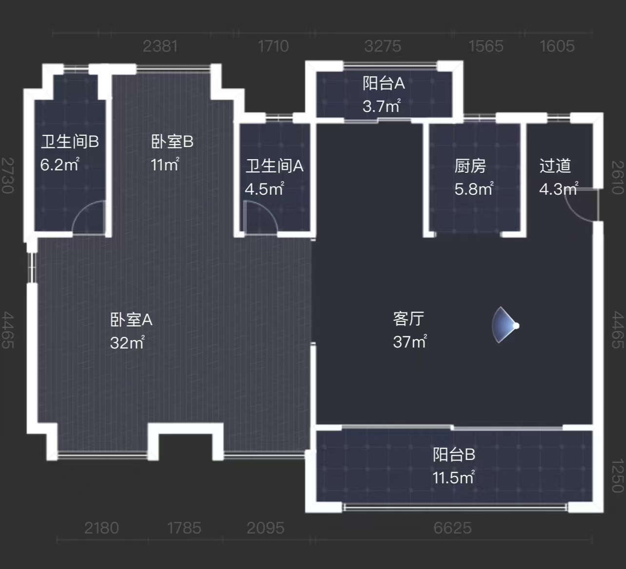建发央著  4室2厅2卫   115.00万