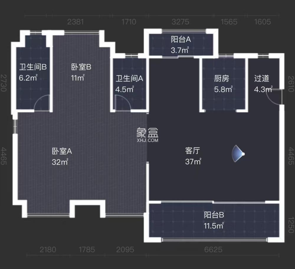 建发央著  4室2厅2卫    115.0万