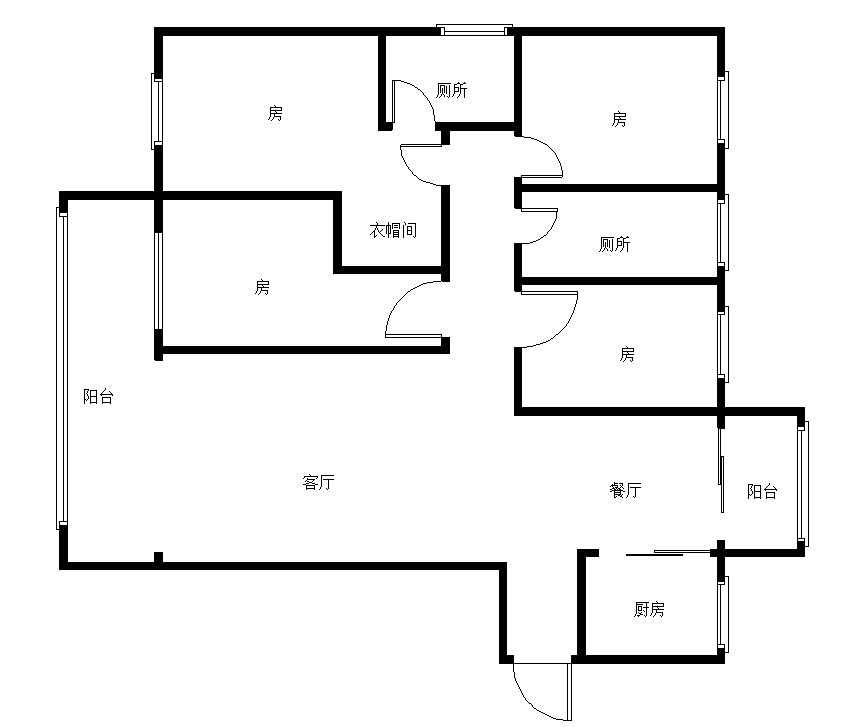 碧桂园醴陵府  4室2厅2卫   61.00万室内图